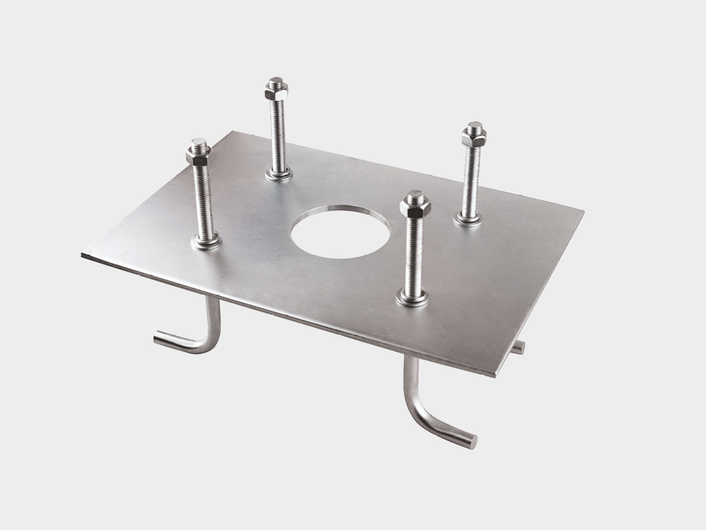 Mounting base for concreting